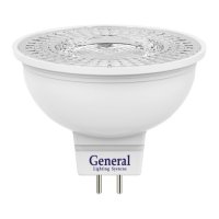 Лампа диодная MR16 GU5.3  7Вт 4500К 470Лм General диффузор (10/100)