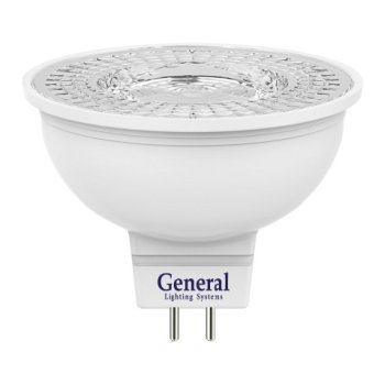 Лампа диодная MR16 GU5.3  7Вт 6500К 480Лм General диффузор (10/100)