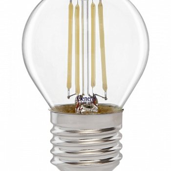 Лампа филамент шар G45 10Вт Е27 6500К 810Лм General (10/100)
