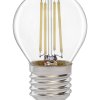 Лампа филамент шар G45 12Вт Е27 4500К 930Лм General (10/100)