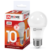 Лампа диодная A60 10Вт Е27 6500К 900Лм InHome (10)