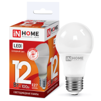 Лампа диодная A60 12Вт Е27 6500К 1140Лм InHome (10)