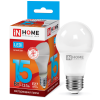 Лампа диодная A60 15Вт Е27 4000К 1350Лм InHome (10)
