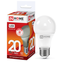 Лампа диодная A60 20Вт Е27 6500К 1900Лм InHome (10)