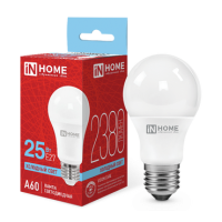 Лампа диодная A60 25Вт Е27 6500К 2380Лм InHome (10)