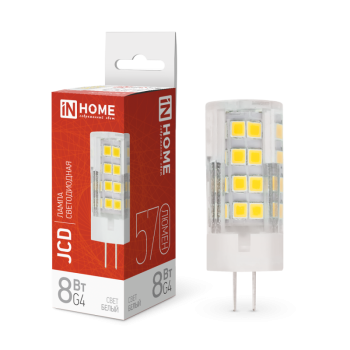 Лампа диодная G4 230В 8Вт 4000К 760Лм Inhome (10)