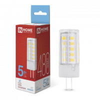 Лампа диодная G4 12В 5Вт 6500К 480Лм Inhome (10)