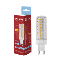 Лампа диодная G9 15Вт 6500К 1400Лм пластик Inhome