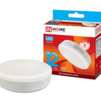 Лампа диодная GX53 12Вт 4000К 1140Лм InHome (10/100)