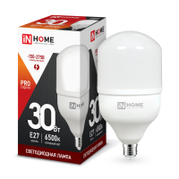 Лампа диодная HP-PRO 30Вт Е27 6500К d100x180мм 2850Лм InHome