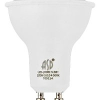 Лампа диодная MR16 GU10  5.5Вт 4000К 495Лм ASD (10)