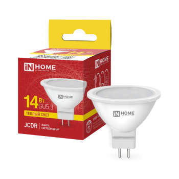 Лампа диодная MR16 GU5.3 14Вт 3000K 1260Лм InHome (10)