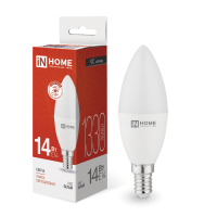 Лампа диодная свеча 14Вт Е14 4000К 1330Лм Inhome (10)