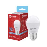 Лампа диодная шар G45 18Вт E27 6500K 1620Лм Inhome (10)