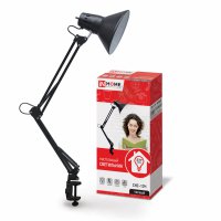 Светильник настольный струбцина Е27 InHome СНС-13Ч черный 60Вт (16)