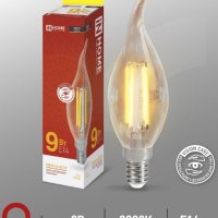 Лампа филамент свеча на ветру  9Вт Е14 3000К 810Лм InHome (10)