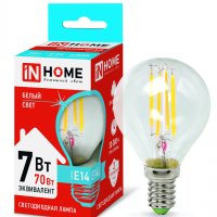 Лампа филамент шар G45  7Вт Е14 4000К 630Лм InHome (10)