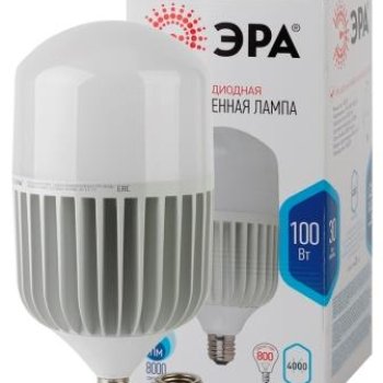 Лампа диодная HP 100Вт Е27/E40 4000К 8000Лм d160x318мм Эра (6)
