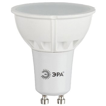 Лампа диодная MR16 GU10  6Вт 2700К 500Лм Эра (10)