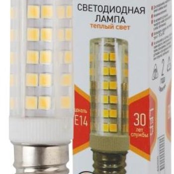 Лампа диодная T25  7Вт Е14 2700К 560Лм Эра (25)