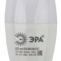 Лампа диодная свеча  9Вт Е27 6000К 720Лм Эра (10)