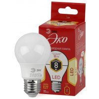 Лампа диодная A55 8Вт Е27 2700К 560Лм Эра Eco LED (10)