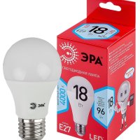 Лампа диодная A65 18Вт Е27 4000К 1440Лм Эра Red Line (10)