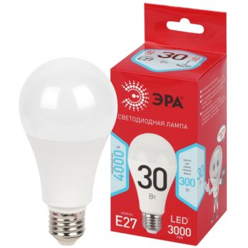 Лампа диодная A70 30Вт E27 4000К 3000Лм Эра Red Line (10)