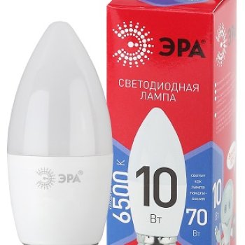 Лампа диодная свеча 10Вт E27 6500К 800Лм Эра Red Line (10)