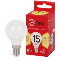 Лампа диодная шар G45 15Вт Е14 2700К 1500Лм Эра Red Line (10)