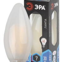 Лампа филамент свеча 7Вт Е14 4000К 655Лм матовая Эра (10/100/2800)
