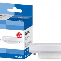 Лампа диодная GX53  8Вт 6500К 800Лм IEK (10/100)
