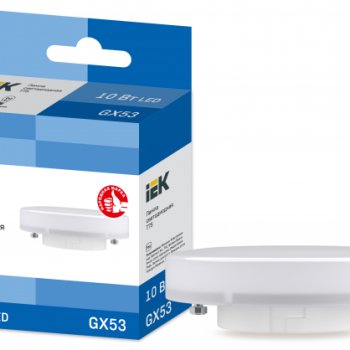 Лампа диод GX53 10Вт 6500К 1000Лм IEK (10/100)