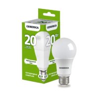 Лампа диодная A60 20Вт Е27 4000К 2000Лм IEK GENERICA (10/100)