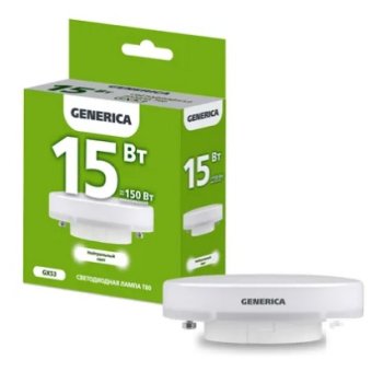 Лампа диодная GX53 15Вт 4000К 1500Лм Generica (10/100)