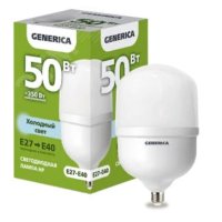 Лампа диодная HP  50Вт Е40 4000К 5000Лм d123x230мм IEK GENERICA (20)