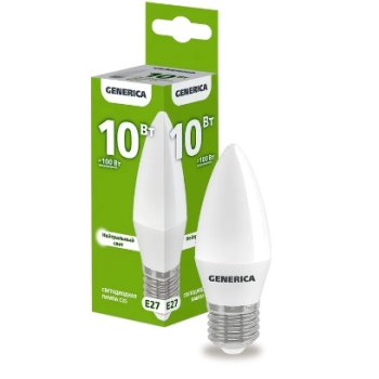 Лампа диодная свеча 10Вт Е27 4000К 1000Лм IEK (10/100)