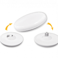 Лампа диод плоская Е27 Т230 45Вт 6500К D230мм складной цоколь "Вкрути и готово" Фарлайт (20)