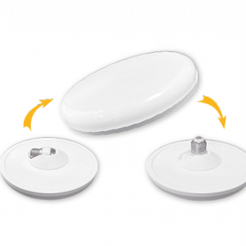 Лампа диод плоская Е27 Т230 45Вт 6500К D230мм складной цоколь "Вкрути и готово" Фарлайт (20)
