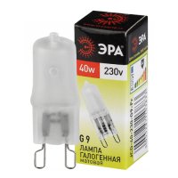 Лампа галогенная G9 40Вт 2700К 600Лм матовая Эра (100)