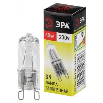 Лампа галогенная G9 40Вт 2700К 600Лм Эра (100)