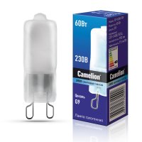 Лампа галогенная G9 60Вт 220В капсула Camelion матовая (100)