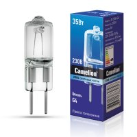 Лампа галогенная JD G4 220В 35Вт капсула Camelion (100)