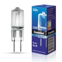 Лампа галогенная JD G6.35 220В 50Вт капсула Camelion (100)