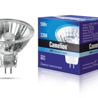 Лампа галогенная MR16 GU5.3 220В 50Вт Camelion (10/200)