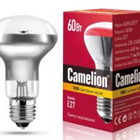 Лампа накаливания R63 60Вт Е27 Camelion (100)