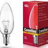 Лампа накаливания свеча 40Вт Е14 прозрачная Camelion (100)