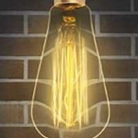 Лампа накаливания конус ST64 60Вт Е27 Uniel Vintage Golden (100)