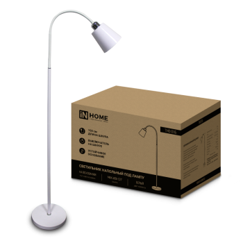 Торшер 1хЕ27 Inhome ТНО 01Б 60Вт БЕЛЫЙ (1)