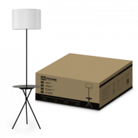 Торшер 1хЕ27 Inhome ТНО 04П-BW 60Вт полка БЕЛЫЙ